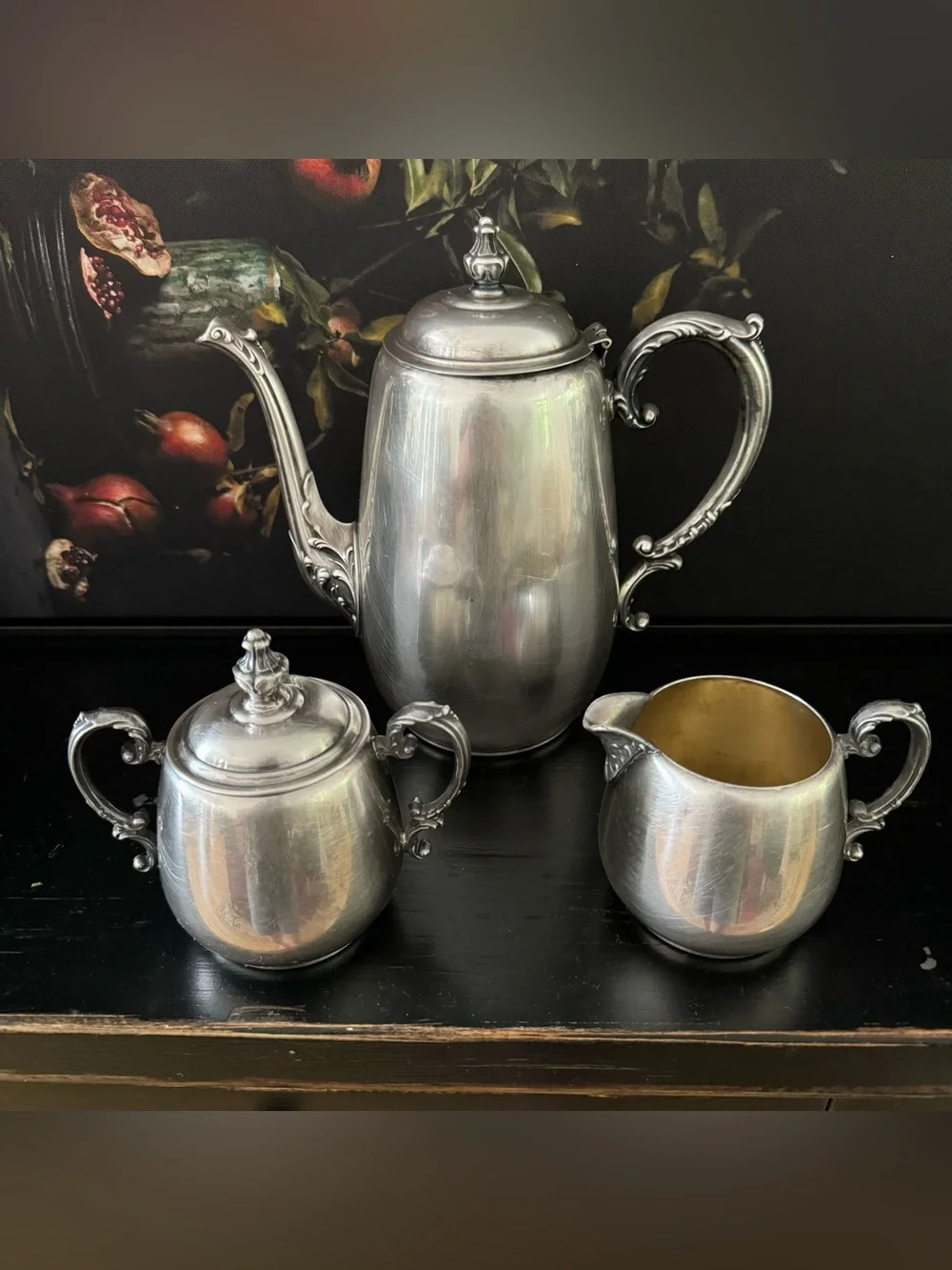 WM Rogers Silver Plate Silverplated 3ps Tea  / Coffee Set